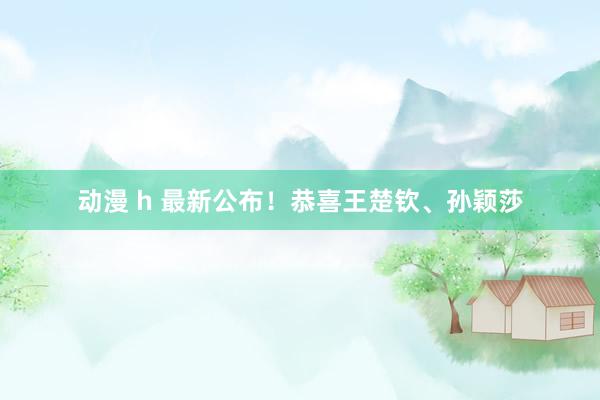 动漫 h 最新公布！恭喜王楚钦、孙颖莎