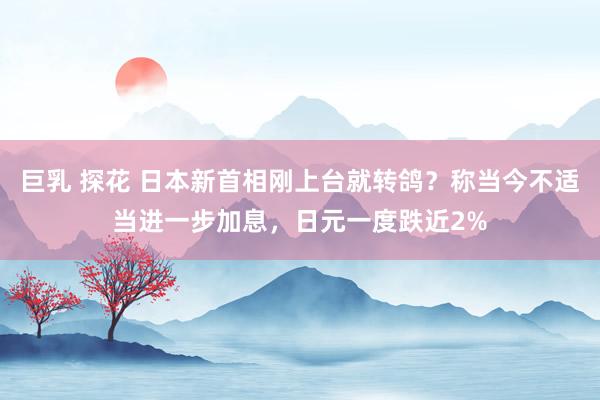 巨乳 探花 日本新首相刚上台就转鸽？称当今不适当进一步加息，日元一度跌近2%