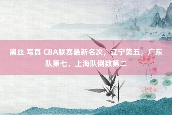 黑丝 写真 CBA联赛最新名次，辽宁第五，广东队第七，上海队倒数第二