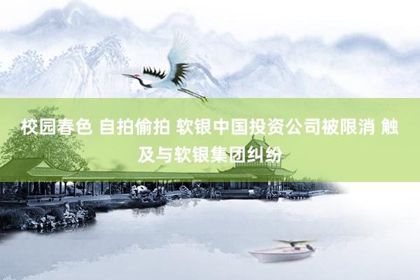 校园春色 自拍偷拍 软银中国投资公司被限消 触及与软银集团纠纷